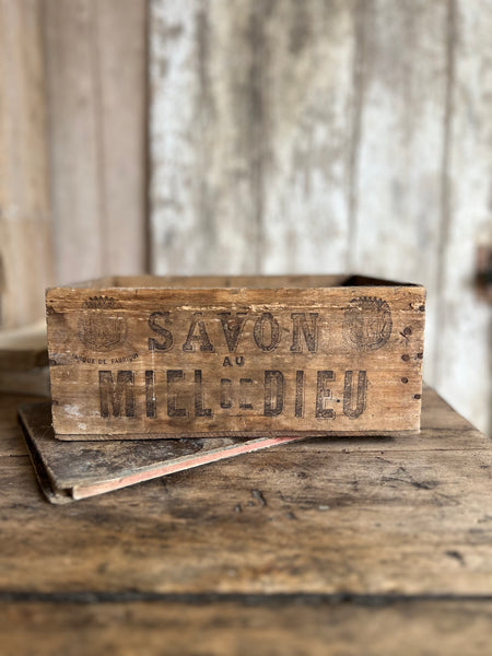 Wooden Vintage French Soap Box