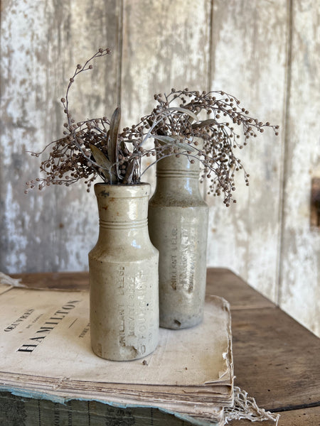 Antique French Stoneware Bottles