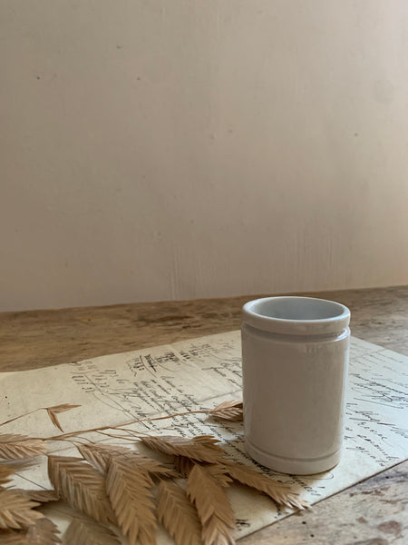 Slim Vintage White Ink pot