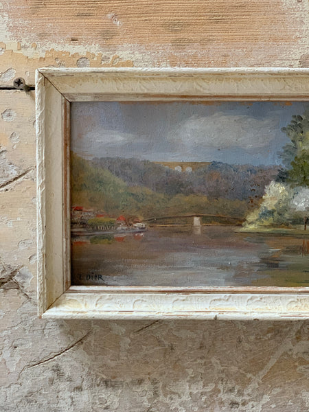 Framed French Landscape Painting