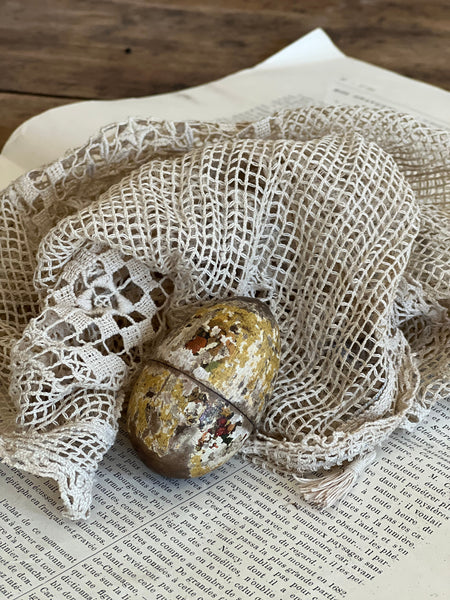 Vintage Wooden Egg