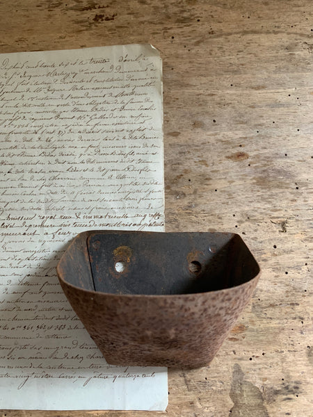Vintage French Metal Wall Pockets
