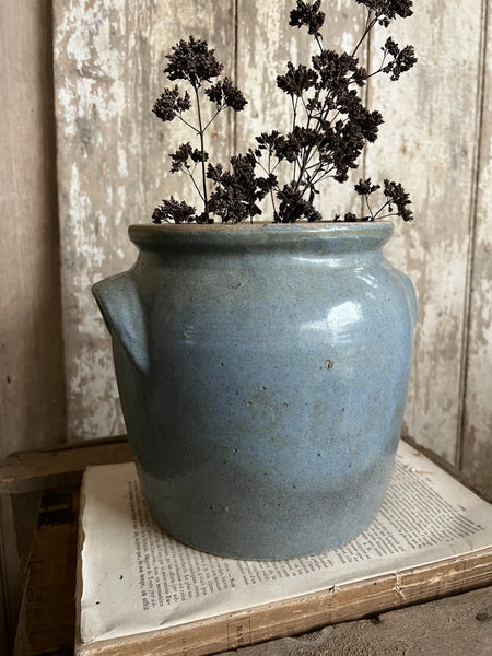Medium French Blue Confit Jar