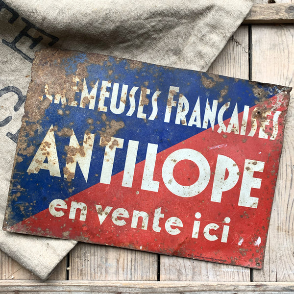 Old French Tin Sign