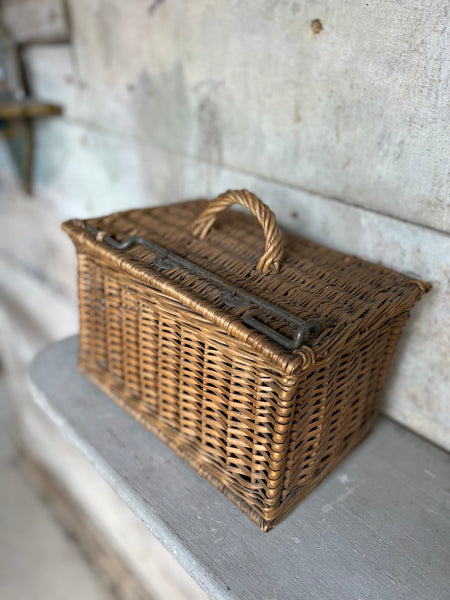 Vintage Decorative Basket with Handle