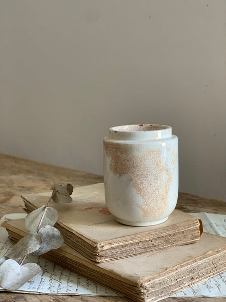 Vintage Crazed Paste Pot