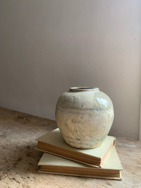 Striped Vintage Ginger Jar