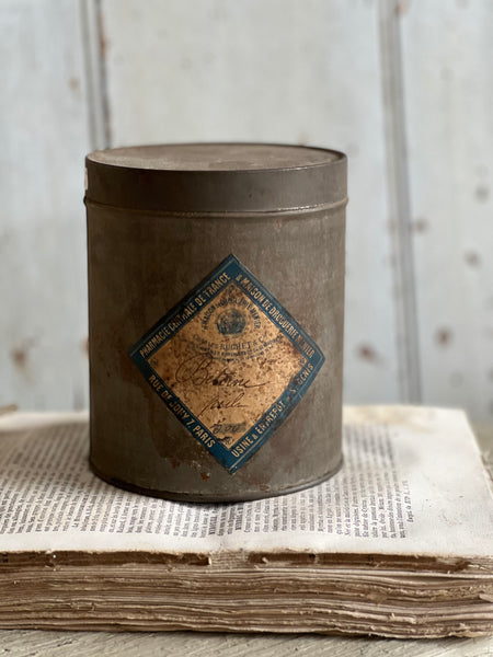 Vintage Chocolate Powder Tin