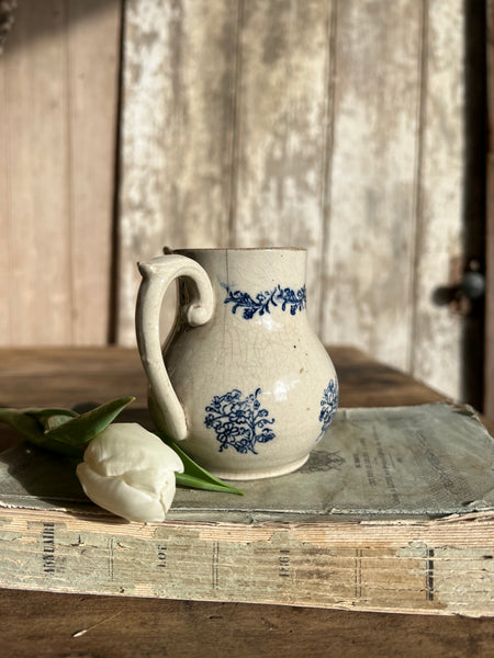 Small Vintage French St Uze Floral Jug