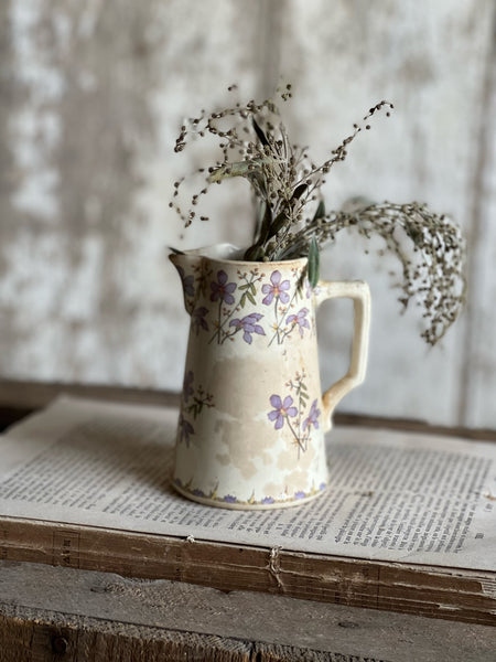 Vintage French Floral Jug