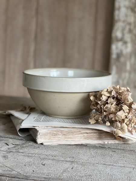 Vintage French Stoneware Bowl