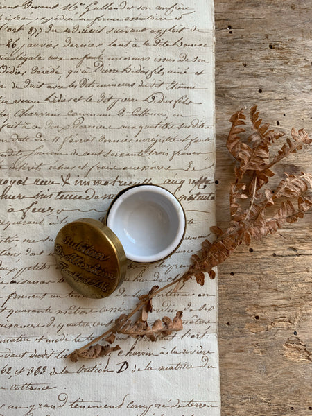 Miniature Brass Ointment Pot