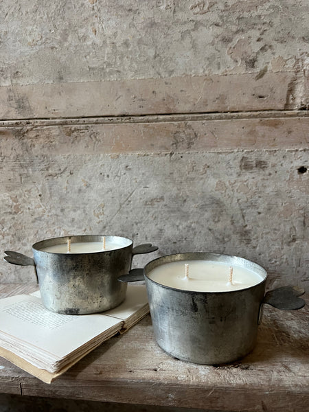 Vintage Handled Pot Candle in Black Tea & Jasmine