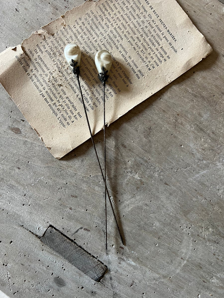 Pair of beautiful hat pins