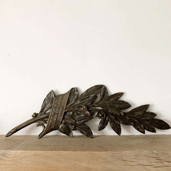 Bronze Fire Service Commemorative Decorative Plaque