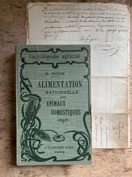 1922 French Antique Alimentation Book