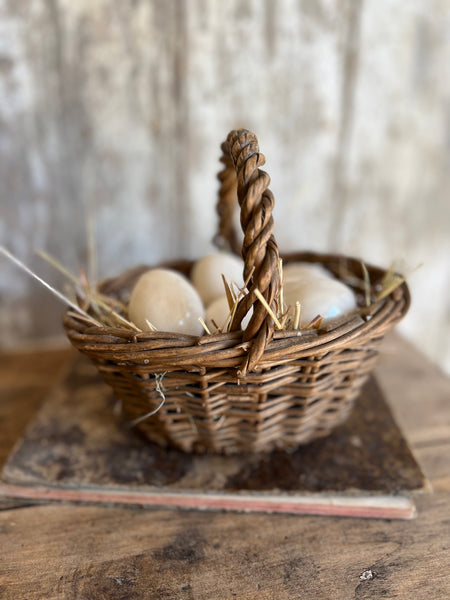 Vintage Handled Basket