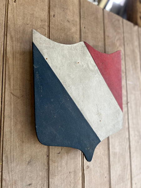 French Painted Flag Holder