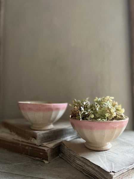 Pretty in Pink Vintage Cafe au Lait bowls