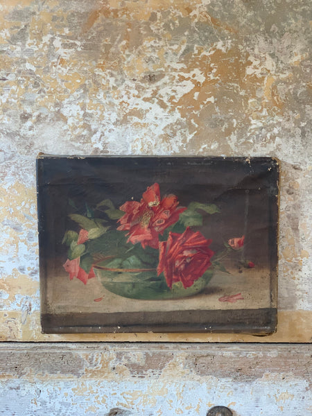 French Floral Oil Painting