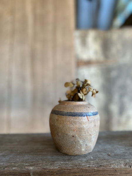 Small Rustic Vintage Ginger Jar
