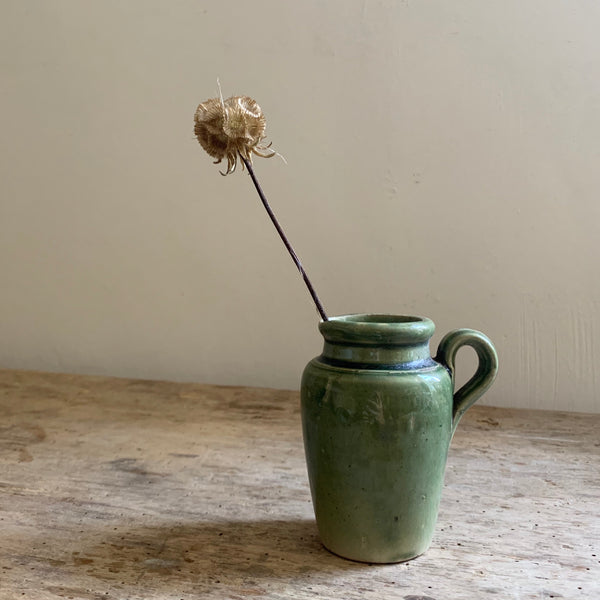 Green Vintage Cream Jug