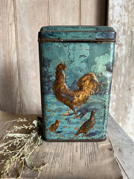 Rustic sugar tin