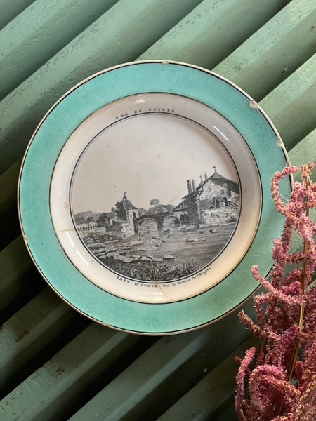 Gorgeous Vintage Turquoise Plate (Plate 4)