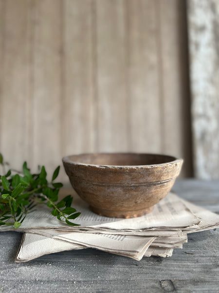Vintage French Handthrown Bowl