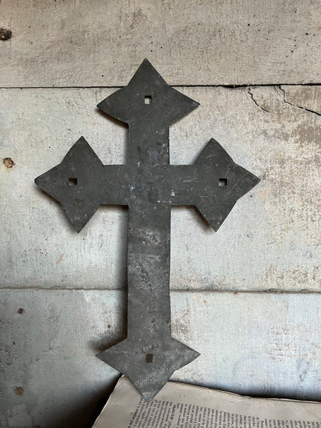 French Galvanised Cross