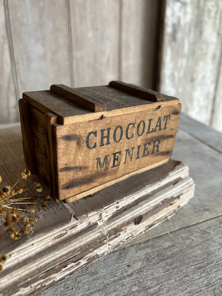 Vintage Chocolat Menier Crate Box