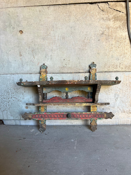 Vintage Folk Art Shelf