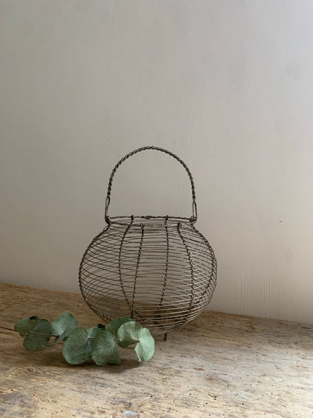 French Vintage Egg Basket