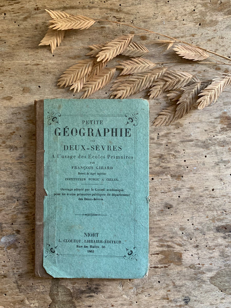 Vintage French Petite Geographie des Deux-Serves Book
