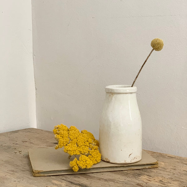 Antique White Cream Churn