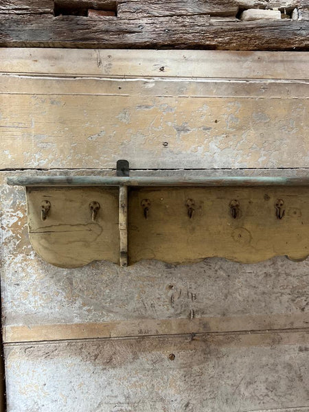 Vintage French Chippy Paint Shelf