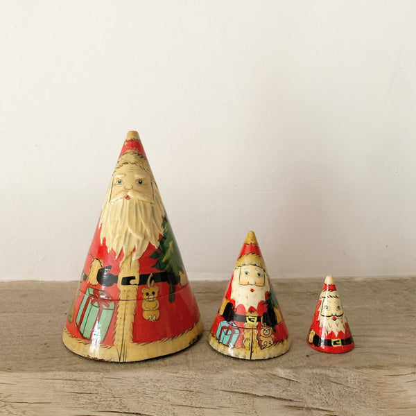 Vintage Father Christmas Russian Dolls
