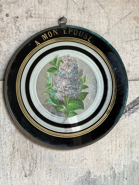 A Mon Épouse glass tokens - lilacs