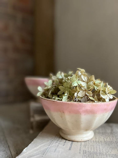 Pretty in Pink Vintage Cafe au Lait bowls