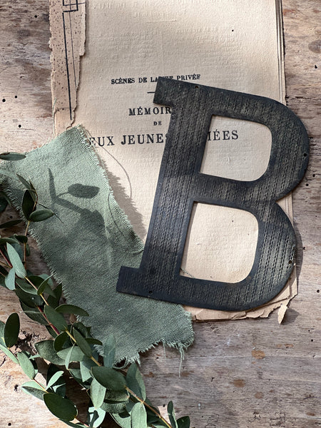 Vintage Metal Letter B