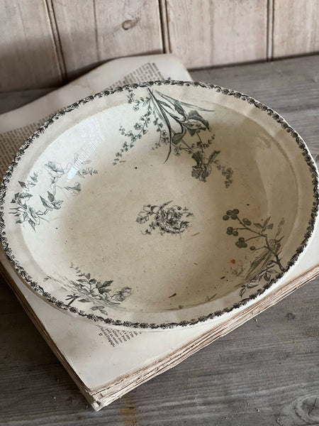 Large French Floral Dish