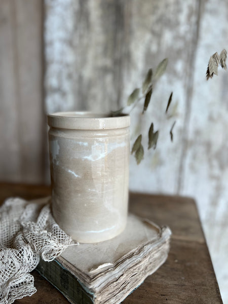 Vintage French Luneville Confiture Pot