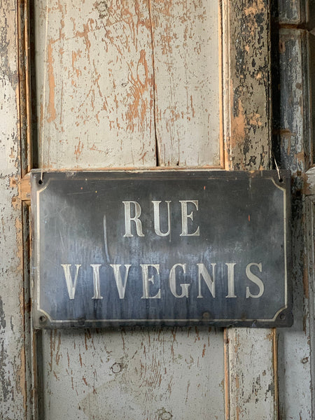 French Enamel Road Sign