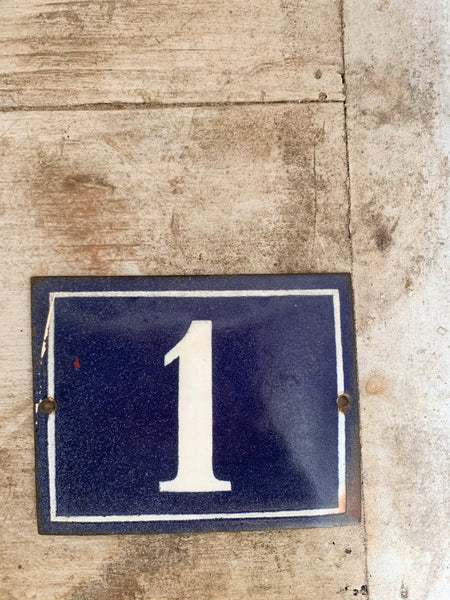 Blue No.1 Metal Sign