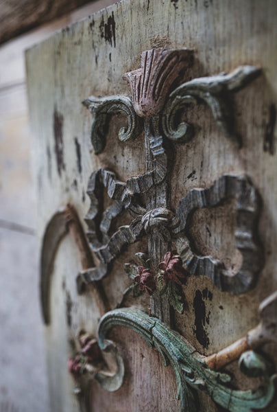 Antique Decorative Wooden Panel