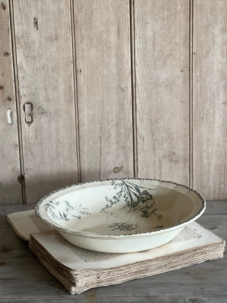 Large French Floral Dish