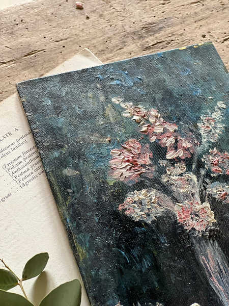 Small French Floral Oil Painting