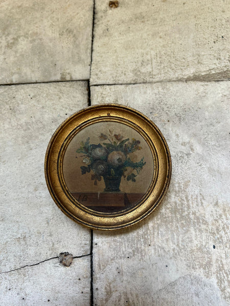 Small Framed French Floral Painting