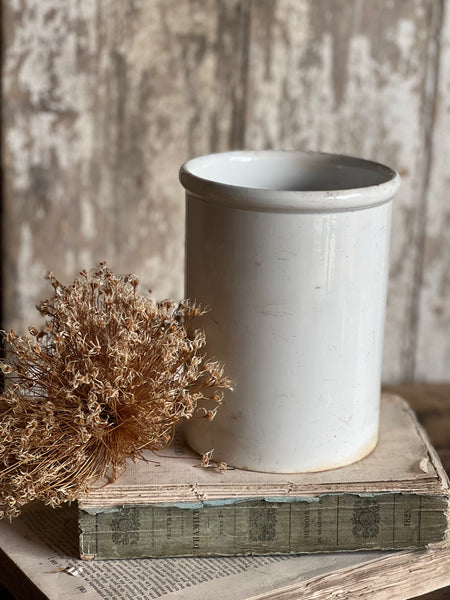 Huge French Creil Et Montereau Antique Pot