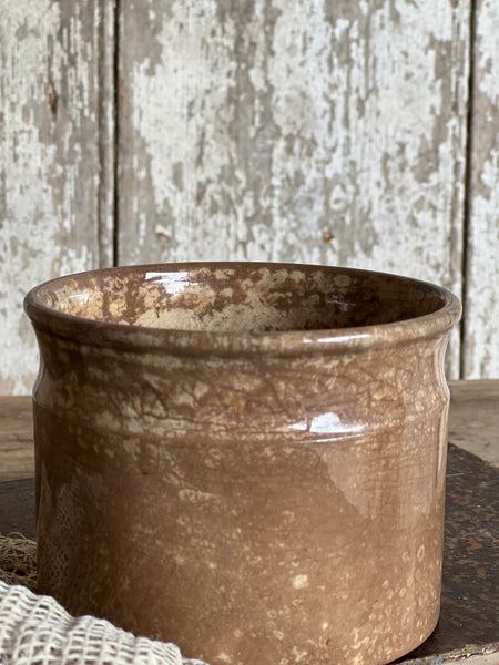Vintage Worn French Confiture Pot